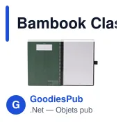 Carnet effaçable personnalisable A5 avec logo - Bambook Classic Original - Miniature 4