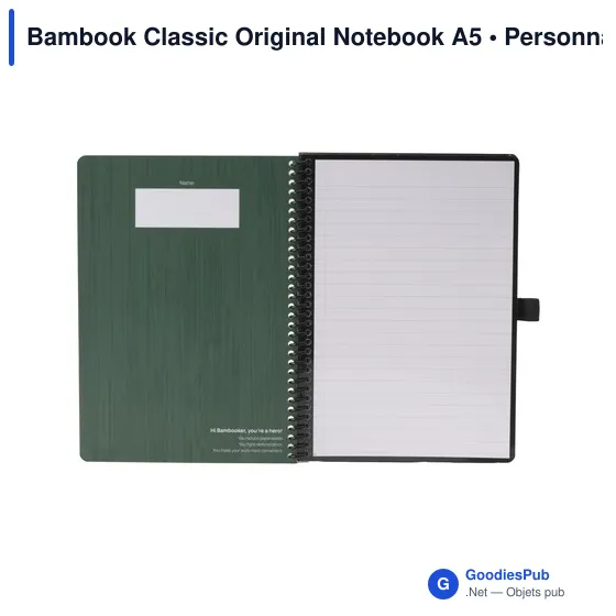 Carnet effaçable personnalisable A5 avec logo - Bambook Classic Original - Image 4