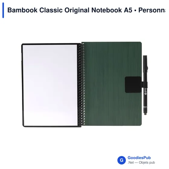 Carnet effaçable personnalisable A5 avec logo - Bambook Classic Original - Image 6