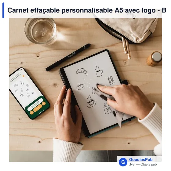 Carnet effaçable personnalisable A5 avec logo - Bambook Classic Original - Image 8