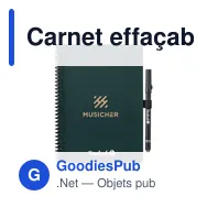 Carnet effaçable personnalisable A5 avec logo - Bambook Classic Original - Miniature 10