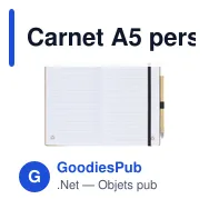 Carnet A5 personnalisable en bambou avec stylo - BambooPlus Notebookavec logo - Miniature 2