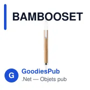 BAMBOOSET Coffret stylo et crayon en bam - Miniature 2