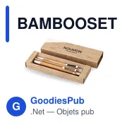 BAMBOOSET Coffret stylo et crayon en bam - Miniature 6