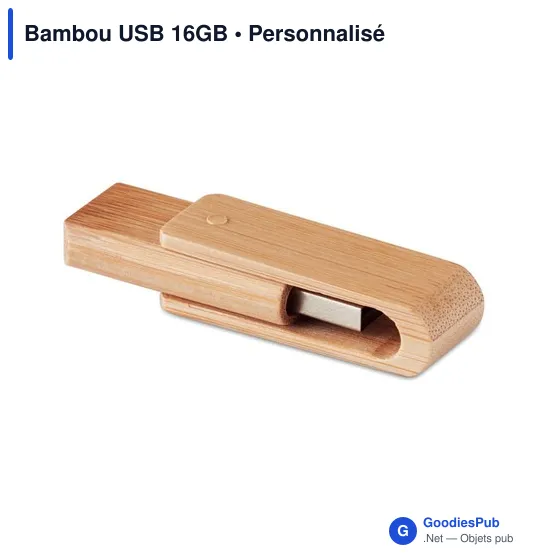 Clé USB personnalisable 16 Go avec logo pour entreprises - Image 1