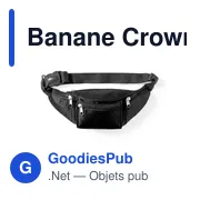 Sac banane personnalisable avec logo - Banane Crown - Miniature 1