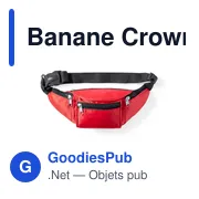 Sac banane personnalisable avec logo - Banane Crown - Miniature 4