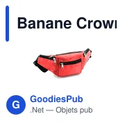 Sac banane personnalisable avec logo - Banane Crown - Miniature 6