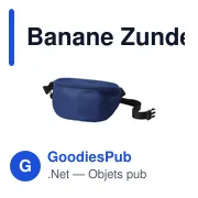 Sac banane personnalisable Zunder avec logo pour vos événements - Miniature 1