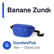 Sac banane personnalisable Zunder avec logo pour vos événements - Miniature 2