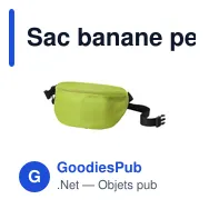 Sac banane personnalisable Zunder avec logo pour vos événements - Miniature 11
