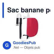 Sac banane personnalisable Zunder avec logo pour vos événements - Miniature 5
