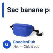 Sac banane personnalisable Zunder avec logo pour vos événements - Miniature 7