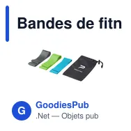 Bandes de fitness personnalisables pour un entraînement efficace - Bandaavec logo - Miniature 6
