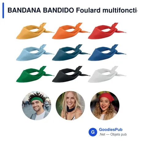 BANDANA BANDIDO Foulard multifonctions Poly Cot
