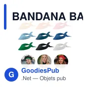 BANDANA BANDIDO Foulard multifonctions Poly Cot - Miniature 5