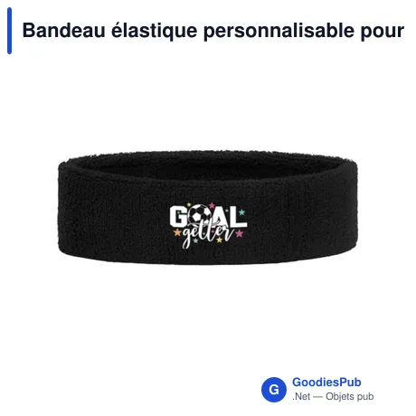 Bandeau élastique personnalisable pour logo - Made in Europe