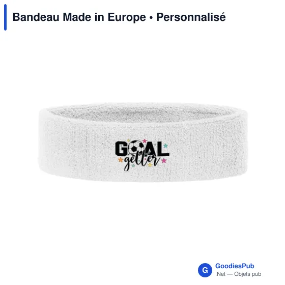 Bandeau élastique personnalisable pour logo - Made in Europe - Image 2