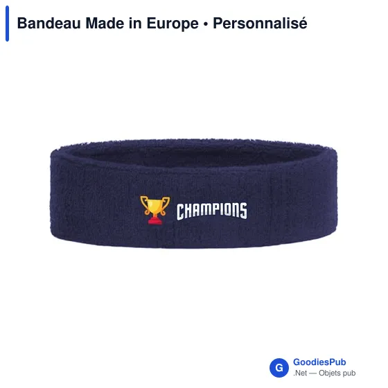 Bandeau élastique personnalisable pour logo - Made in Europe - Image 3