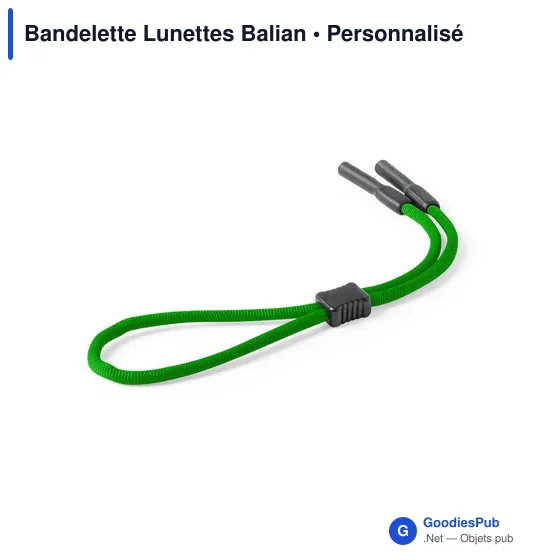 Bandelette de lunettes personnalisable avec logo - Balian - Image 2