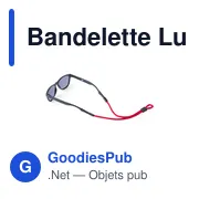 Bandelette de lunettes personnalisable avec logo - Balian - Miniature 3