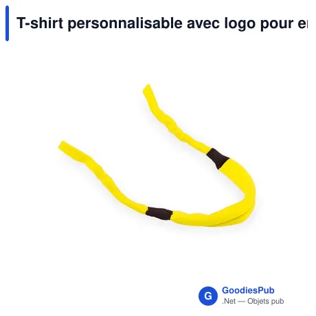 T-shirt personnalisable avec logo pour entreprise - modèle Shenzy