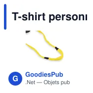 T-shirt personnalisable avec logo pour entreprise - modèle Shenzy - Miniature 8