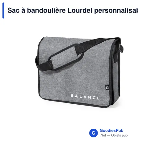 Sac à bandoulière Lourdel personnalisable avec logo
