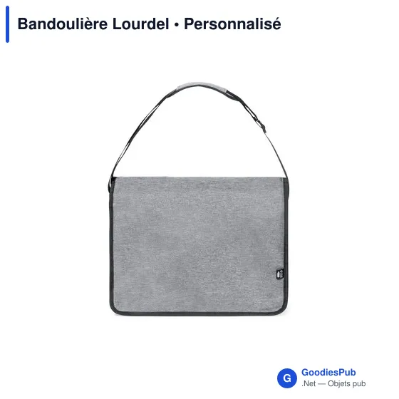 Sac à bandoulière Lourdel personnalisable avec logo - Image 2