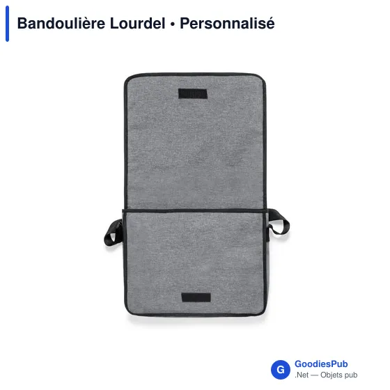 Sac à bandoulière Lourdel personnalisable avec logo - Image 5