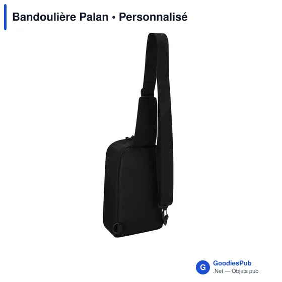 Sac bandoulière personnalisable en polyester recyclé avec logo - Image 5
