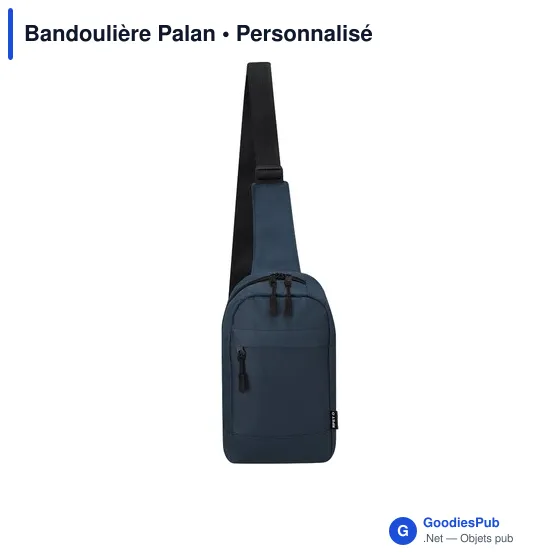 Sac bandoulière personnalisable en polyester recyclé avec logo - Image 6