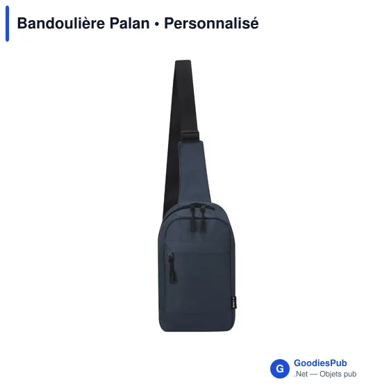 Sac bandoulière personnalisable en polyester recyclé avec logo - Image 7
