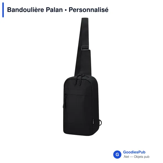 Sac bandoulière personnalisable en polyester recyclé avec logo - Image 9