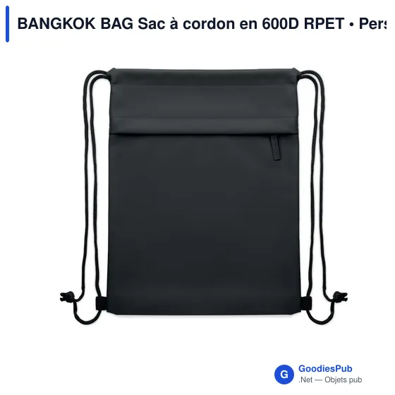 Sac à cordon personnalisable BANGKOK BAG avec logo - Image 11