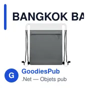 Sac à cordon personnalisable BANGKOK BAG avec logo - Miniature 3