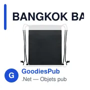 Sac à cordon personnalisable BANGKOK BAG avec logo - Miniature 6