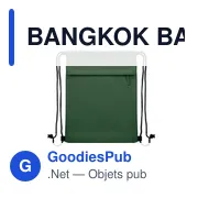 Sac à cordon personnalisable BANGKOK BAG avec logo - Miniature 7