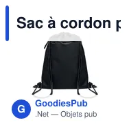 Sac à cordon personnalisable BANGKOK BAG avec logo - Miniature 9