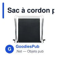 Sac à cordon personnalisable BANGKOK BAG avec logo - Miniature 10