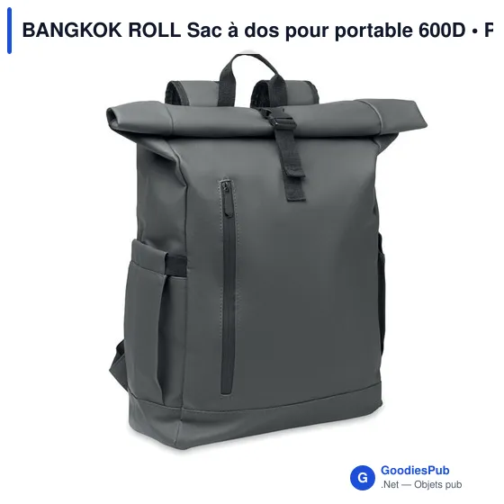 Sac à dos pour ordinateur personnalisable avec logo - BANGKOK ROLL - Image 12
