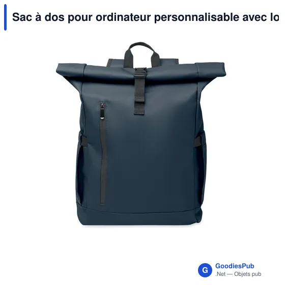 Sac à dos pour ordinateur personnalisable avec logo - BANGKOK ROLL - Image 4
