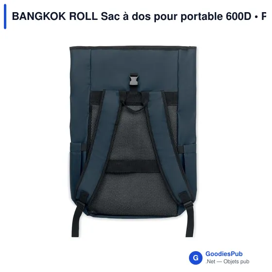 Sac à dos pour ordinateur personnalisable avec logo - BANGKOK ROLL - Image 10