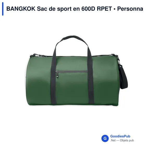 Sac de sport personnalisable BANGKOK avec logo - Image 11