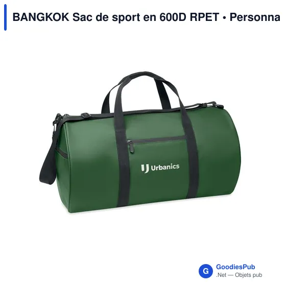 Sac de sport personnalisable BANGKOK avec logo - Image 12
