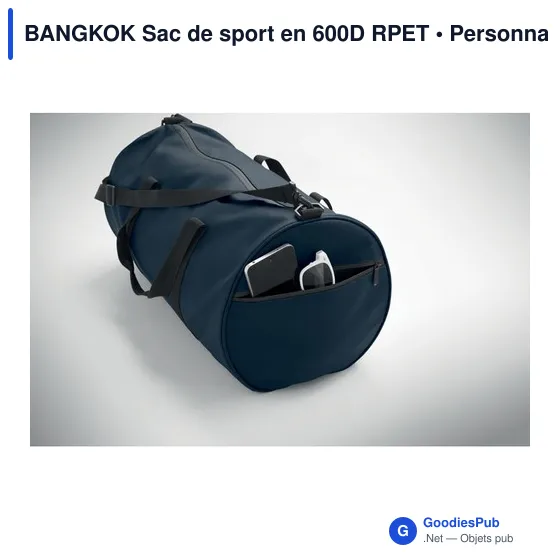Sac de sport personnalisable BANGKOK avec logo - Image 3