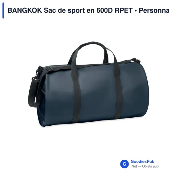 Sac de sport personnalisable BANGKOK avec logo - Image 4