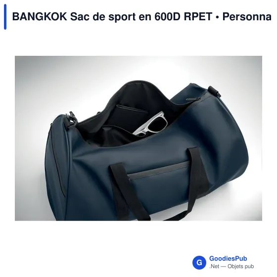 Sac de sport personnalisable BANGKOK avec logo - Image 7