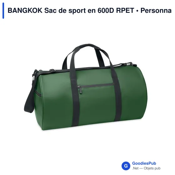 Sac de sport personnalisable BANGKOK avec logo - Image 8