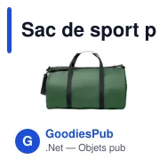 Sac de sport personnalisable BANGKOK avec logo - Miniature 9